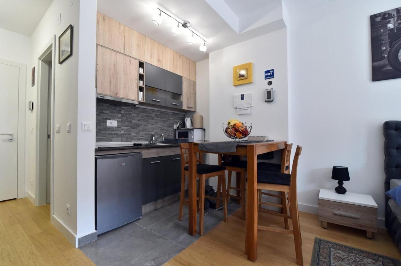 Ferienwohnung Tayson Square Dorcol New Location Free Garage Belgrad Exterior foto